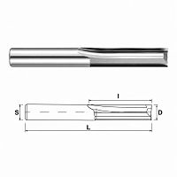 Фреза прямая двухзаходная A2ZX4.12