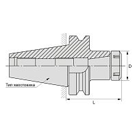 Патрон цанговый BT30-ER20-70 MAS403 BT